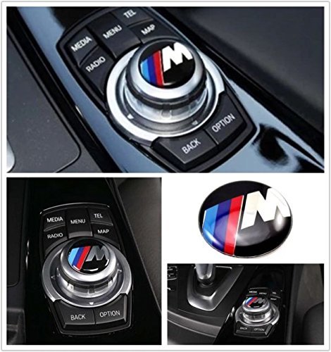 Repuesto Emblema M Power 29 mm interior multi Media Control de nivel de botón I-Drive nadadores