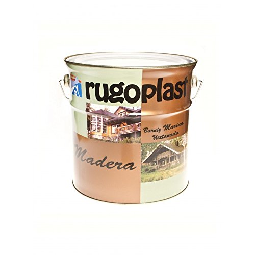 Rugoplast - Barniz marino uretanado altamente resistente a los ambientes marinos, ideal para decorar superficies de embarcaciones y construcciones de madera cerca del mar, 4L, Incoloro