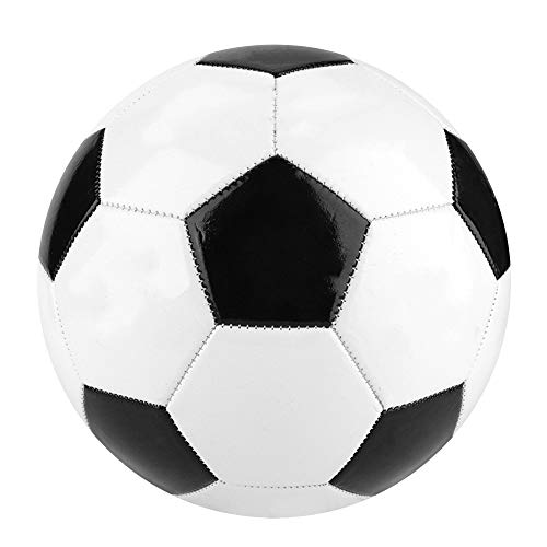 SANON Balón de Fútbol ??Tamaño Tradicional 5 Balones de Fútbol de Fútbol Blanco Y Negro para El Equipo de Estudiantes Que Entrenan a Los Niños.