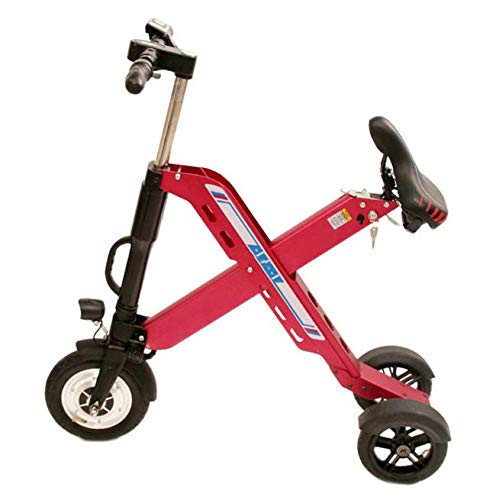 SHIJING La Sra Equilibrio vehículo eléctrico Mini-Litio Tres pequeños Scooter Scooters de Bicicleta eléctrica Plegable para Adultos
