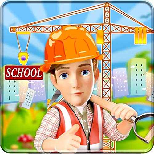 Sitio de construcción de edificios escolares: juego de construcción ciudad Pintar ciudad chica renovar simulador 2019