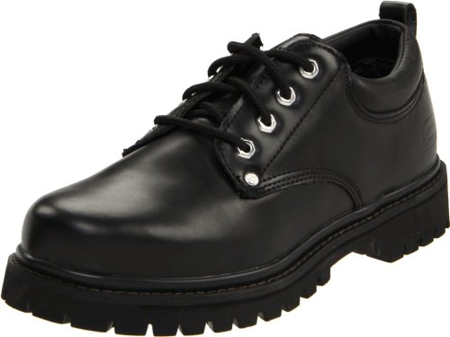 Skechers - Zapatos de tacón, Negro (Black Oily Leather Bol), 39.5 EU