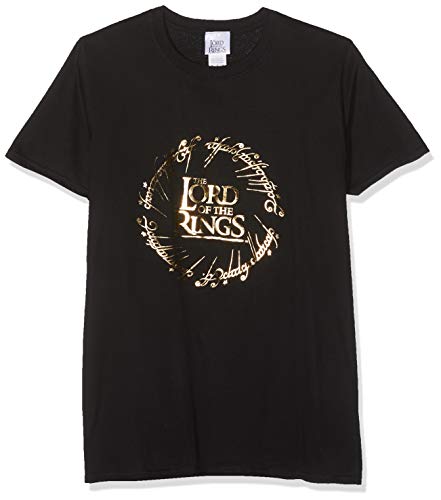 T-Shirt (Unisex-S) Gold Foil Logo (Black)