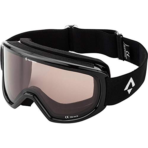 Tecno Pro Pulse 2.0 – Gafas de esquí, Otoño-Invierno, Unisex, Color Negro, tamaño 2