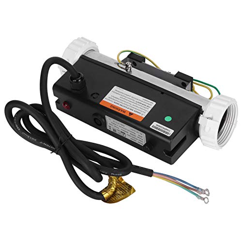 Termostato para Calentador de Agua, 220V 3KW 1280L Termostato para Calentador de Agua eléctrico Piscina SPA Bomba para Calentador de baño Equipo de calefacción circulante para tinas frías y Calientes Termostato para Calentador de Agua, 220V 3KW 1280L Termostato para Calentador de Agua eléctrico Piscina SPA Bomba para Calentador de baño Equipo de calefacción circulante para tinas frías y Calientes