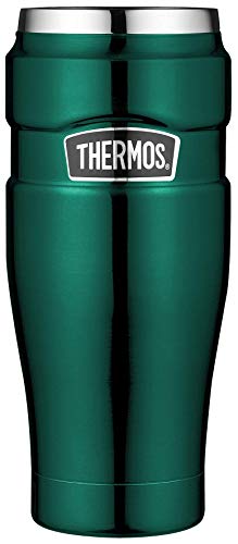 THERMOS Stainless King 4002.287.047 - Termo de acero inoxidable para llevar (470 ml, apto para lavavajillas), color verde