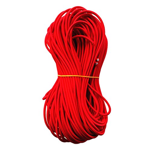 Toygogo Cuerda Elástica Roja De Goma Elástica Roja De 5 Mm Cable De Choque Amarre Embarcaciones Marinas Remolques De Caravana 75m 50m 30m 20m 10m 5m 300cm 2m - 50m