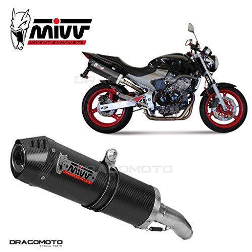 TUBO ESCAPE MIVV HONDA HORNET 600 OVAL CARBONO CC 2003 2004 2005 2006