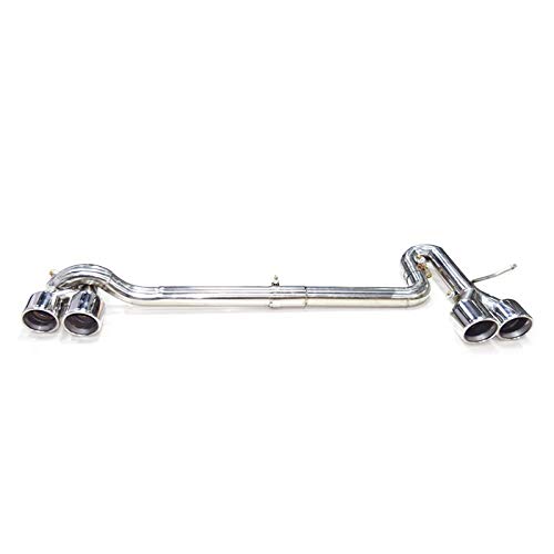 XMSM Cansada para Audi A3 A4 2013-2017 Modifyieto S3 S4 Parachoques 1 Juego Tubo Punta De Silenciador De Escape Trasero De Acero Inoxidable De Fibra De Carbono (Color : Plata) XMSM Cansada para Audi A3 A4 2013-2017 Modifyieto S3 S4 Parachoques 1 Juego Tubo Punta De Silenciador De Escape Trasero De Acero Inoxidable De Fibra De Carbono (Color : Plata)