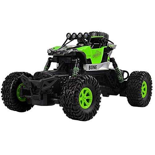 YLJYJ Coches RC 1/18 con Dos baterías 4WD Crawlers Vehículo Todoterreno Impermeable para niños Adultos Hobby Toy Control Remoto Camión Off Ro (Coche Inteligente)
