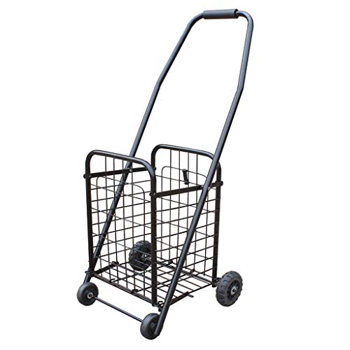 Yxsd Plegable portátil de hierro forjado carro equipaje remolque especial spray tratamiento íntimo cesta hebilla (color: negro, tamaño: 88 cm) Yxsd Plegable portátil de hierro forjado carro equipaje remolque especial spray tratamiento íntimo cesta hebilla (color: negro, tamaño: 88 cm)