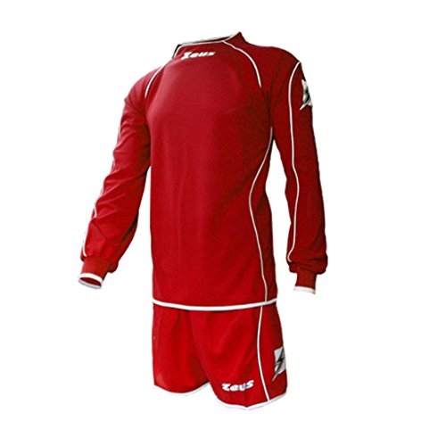 Zeus Kit ISEF Equipaje DE Futbol Camiseta Y Calzoncillos Deporte Y AIRELIBRE Rojo/Blanco (S)