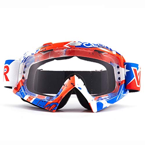 ZHMJ Goggle Motocicleta Equipamiento de Caballero Gafas para Esquiar Gafas de esquí Control de Arena Antipolvo Gafas antivaho Completamente Selladas (Color : G)