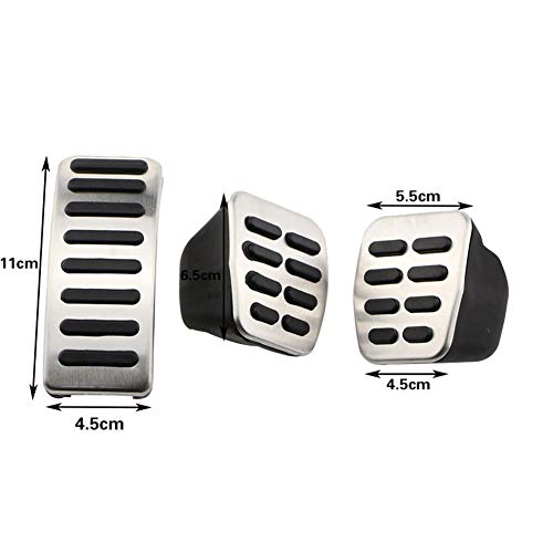 ZHXANDZYX Piezas de la cubierta del pedal de los pedales del embrague del freno del coche MT, para Volkswagen VW Polo Bora Lavida Jetta MK4 Golf MK4 para Skoda Fabia