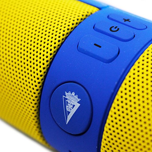 Ziu Smart Items Cádiz Club de Fútbol - Altavoz Bluetooth (Potencia de sonido 2x3W) color amarillo