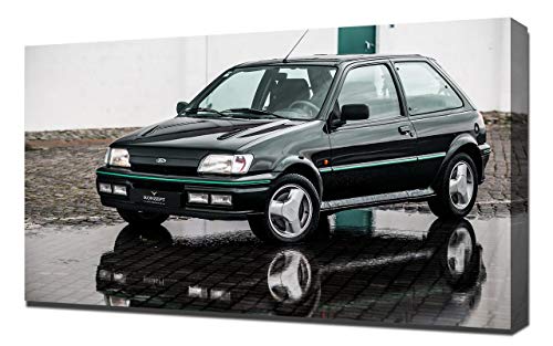 1990-Ford-Fiesta-RS-Turbo-V1-1080 - Lienzo impreso artístico para pared, diseño de Ford Fiesta-RS-Turbo-V1-1080
