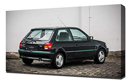 1990-Ford-Fiesta-RS-Turbo-V2-1080 - Lienzo impreso artístico para pared, diseño de Ford Fiesta-RS-Turbo-V2-1080