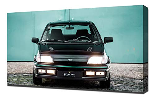 1990-Ford-Fiesta-RS-Turbo-V3-1080 - Lienzo impreso artístico para pared, diseño de Ford Fiesta-RS-Turbo-V3-1080