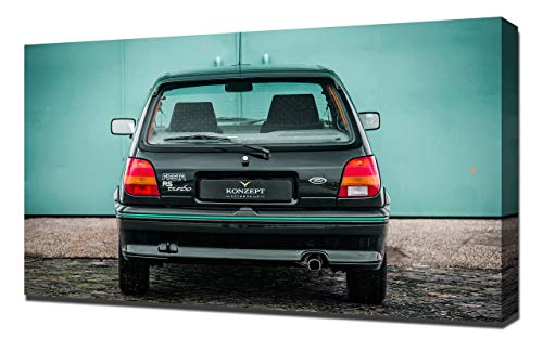 1990-Ford-Fiesta-RS-Turbo-V4-1080 - Lienzo impreso artístico para pared, diseño de Ford Fiesta-RS-Turbo-V4-1080