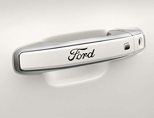 4 adhesivos de vinilo para manija de puerta de coche para Ford Fiesta Mondeo