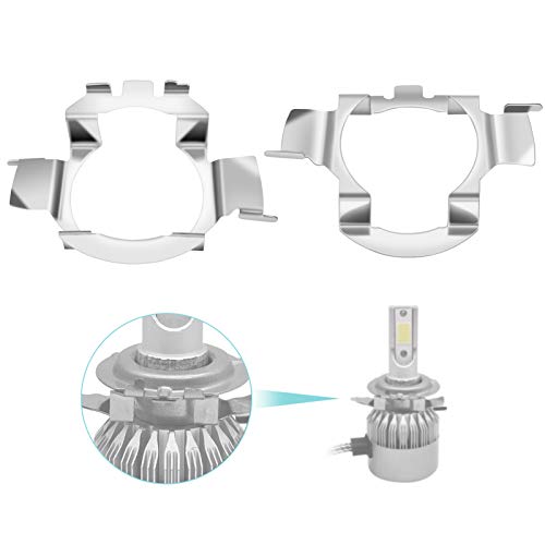Adaptador Bombilla H7 LED Golf 6, Adaptador H7 de LED, Soporte de Adaptador LED H7, Soporte de Retención de Adaptador de Faro LED H7 para Mercedes Benz Audi Buick Nissan (1 Par) Adaptador Bombilla H7 LED Golf 6, Adaptador H7 de LED, Soporte de Adaptador LED H7, Soporte de Retención de Adaptador de Faro LED H7 para Mercedes Benz Audi Buick Nissan (1 Par)