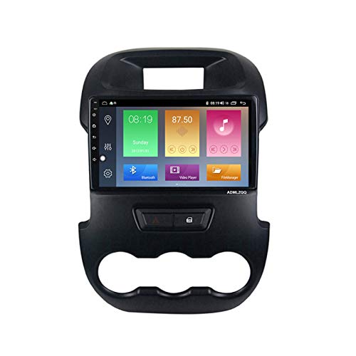 ADMLZQQ para Ford Ranger XLT 2011-2016 Android 10.0 Radio Multimedia Estéreo GPS Navegación Pantalla Táctil De 9 Pulgadas, FM/Bluetooth/Control del Volante/Cámara Trasera,8core,4G+WiFi: 2+32G