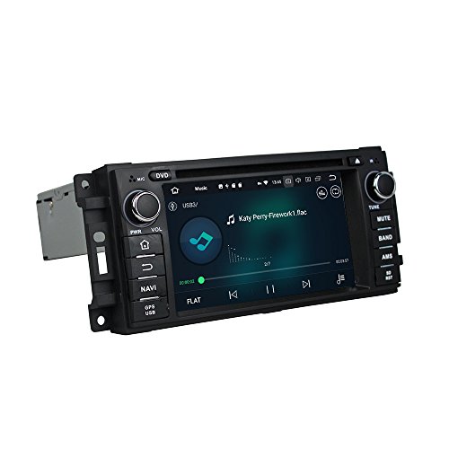 Android 10 Ocho nucleos Ram 4G ROM de 32 GB Autorradio GPS Navegación DVD Reproductor Multimedia Control del Volante Unidad Principal Estéreo porJEEP Sebring 300C Grand Cherokee Compass Wrangler