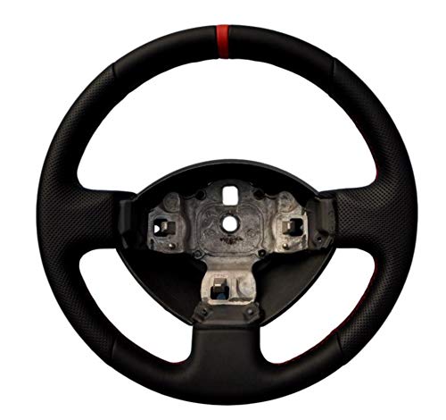 Autofun Extreme Volante con funda de piel auténtica para Fiat Panda II 169.