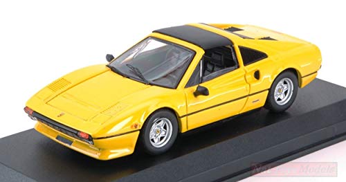 Best Model Compatible con Ferrari 308 GTSi QUATTROVALVOLE 1981 Yellow 1:43 DIECAST BT9758
