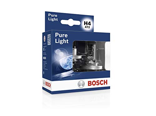 Bosch Lámpara para faros: Pure Light H4 12V 60/ 55W P43t (Lámpara x2)