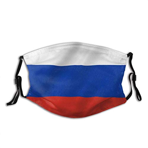 Bufanda unisex para la cara, paño facial a prueba de viento,Engranaje protector de la cara de la boca,Bandanas faciales transpirables para la cara, banderas nacionales de la Federación de Rusia