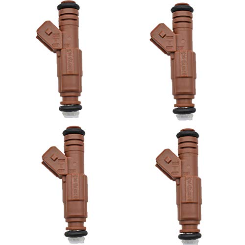 BYWWANG Los inyectores de Combustible Originales para Coche de 4 Piezas Son eficientes y duraderos, para Ford Focus Mondeo Cougar 2,0 0280155963 BYWWANG Los inyectores de Combustible Originales para Coche de 4 Piezas Son eficientes y duraderos, para Ford Focus Mondeo Cougar 2,0 0280155963
