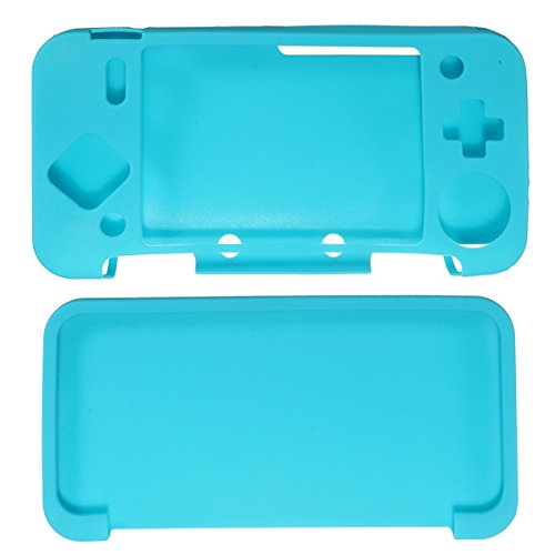 C-FUNN Funda Protectora De Silicona Suave Funda De Piel para Nintendo Nuevo 2Ds XL/Ll - Azul 3