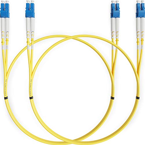 Cable de Fibra Óptica LC a LC 1M Monomodo Duplex (2 Pack) - UPC/UPC - 9/125um OS1 (LSZH) - Latiguillo Doble Fibra Óptica - Beyondtech PureOptics Cable Series Cable de Fibra Óptica LC a LC 1M Monomodo Duplex (2 Pack) - UPC/UPC - 9/125um OS1 (LSZH) - Latiguillo Doble Fibra Óptica - Beyondtech PureOptics Cable Series