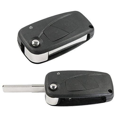 Carcasa Llave Carcasa Mando Negro 2 teclas y hoja Fiat Punto Stilo Panda Doblò 500 600 Ducato Bravo Brava Marea Idea chiavit rodillos concha llaves Coche Repuesto Logo sin electrónica y Transponder Carcasa Llave Carcasa Mando Negro 2 teclas y hoja Fiat Punto Stilo Panda Doblò 500 600 Ducato Bravo Brava Marea Idea chiavit rodillos concha llaves Coche Repuesto Logo sin electrónica y Transponder
