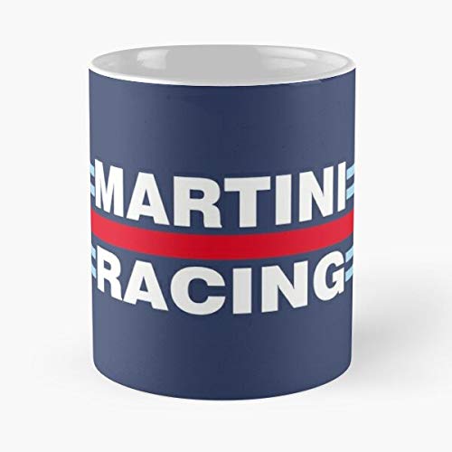 Career Cars Le Him Vintage Martini Mans Racing Resistance La Mejor Taza de café de cerámica de mármol Blanco de 11 oz