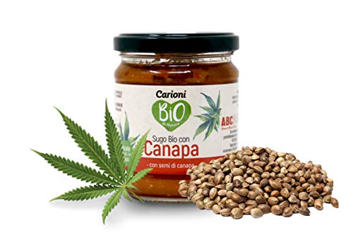 Carioni Food & Health Salsa de cáñamo y Tomate ecológica, condimento Vegano para Pasta - 180 gr Carioni Food & Health Salsa de cáñamo y Tomate ecológica, condimento Vegano para Pasta - 180 gr