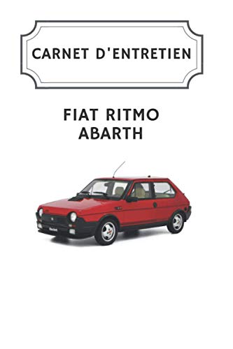 Carnet d'entretien Fiat Ritmo Abarth
