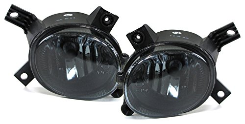 Carparts-Online Faros antiniebla 29836 de cristal transparente H11, negro ahumado