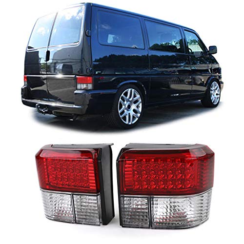 Carparts-Online Faros traseros LED 12210, rojo transparente.