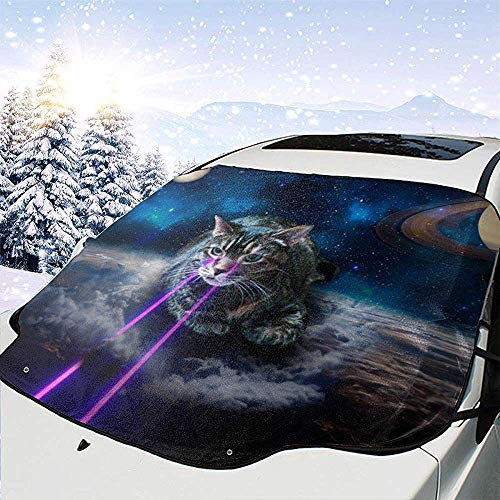 Cat Warrior Windshield Sunshade For Car Plegable UV Ray Reflector Auto Front Window Sun Shade Visor Shield Cover Mantiene El Vehículo Fresco