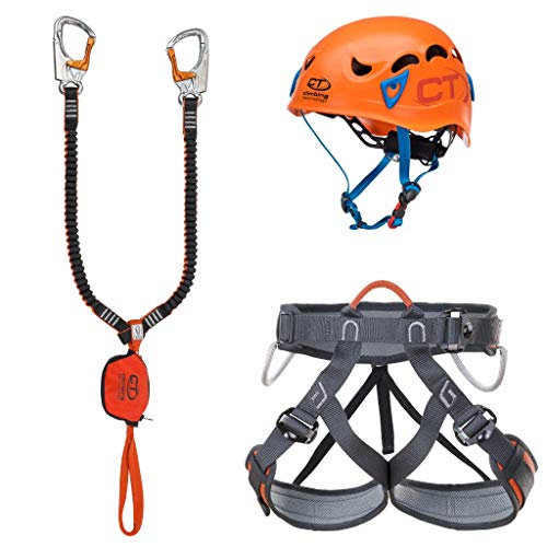 Climbing Technology Kit Ferrata Plus Galaxy, Set Unisex Adulto, Multicolor, Talla Única