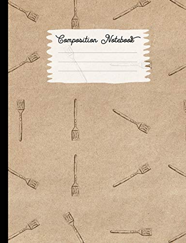 Composition Notebook: College Ruled Blank Lined Journals for School - Turner Flipper Utensil (Vintage Food Truck Series)