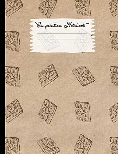 Composition Notebook: College Ruled Blank Lined Journals for School - Waffle With Cream (Vintage Food Truck Series)
