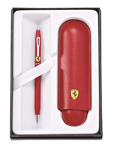 Cross Ferrari Century Classic - Juego de bolígrafo y funda, color rojo
