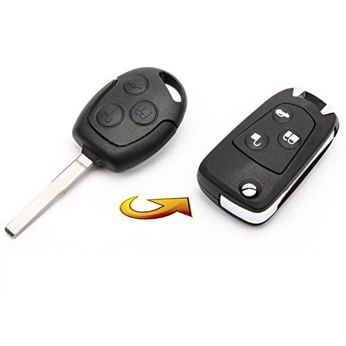 Ellenne Kit de conversión de llave con mando a distancia para Ford Fiesta Focus KA Transit KUGA FORD-12