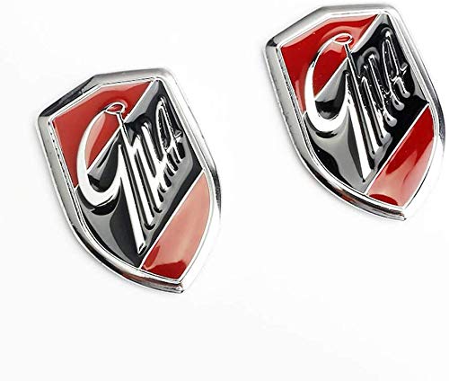 Emblemas de coches Etiqueta engomada del automóvil del logotipo del lateral del lateral del metal 3D, usado para Ford Focus Mondeo Carnival Modificación de automóviles, 2 PCS Emblemas ( Color : 2pcs )