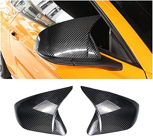 Espejo de Coche de Fibra de Carbono para Espejo retrovisor de Coche   , para Ford Mustang Europa 2015-2020, Tapas de Espejo Lateral, Tapa de Cubierta de Espejo de ala de Puerta