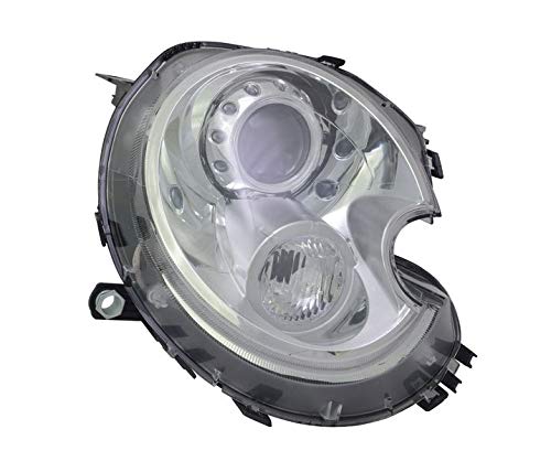 Faros VP1383P faro delantero lado pasajero Asamblea proyector luz delantera lámpara de coche cromo claro LHD compatible con Mini Cooper One Convertible Clubman 2010 2011 2012 2013 2014- Faros VP1383P faro delantero lado pasajero Asamblea proyector luz delantera lámpara de coche cromo claro LHD compatible con Mini Cooper One Convertible Clubman 2010 2011 2012 2013 2014-