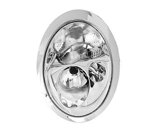 Faros VP691L Faro izquierdo faro delantero lado del conductor Asamblea proyector luz delantera lámpara de coche cromo LHD compatible con Mini Cooper One Convertible 2001 2002 2003 2004 Faros VP691L Faro izquierdo faro delantero lado del conductor Asamblea proyector luz delantera lámpara de coche cromo LHD compatible con Mini Cooper One Convertible 2001 2002 2003 2004